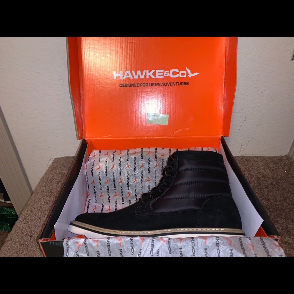 Last pair!! Hawks & Co Hunter High Black Boots